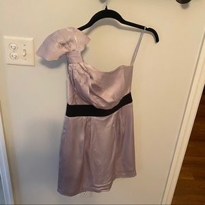 BCBG lavender one shoulder dress